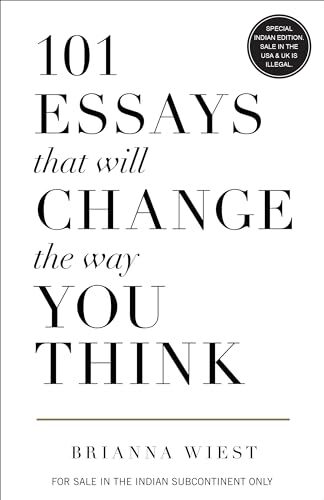 101 Essays That Will Change The Way You Think by Brianna Wiest NEW Hardcover
