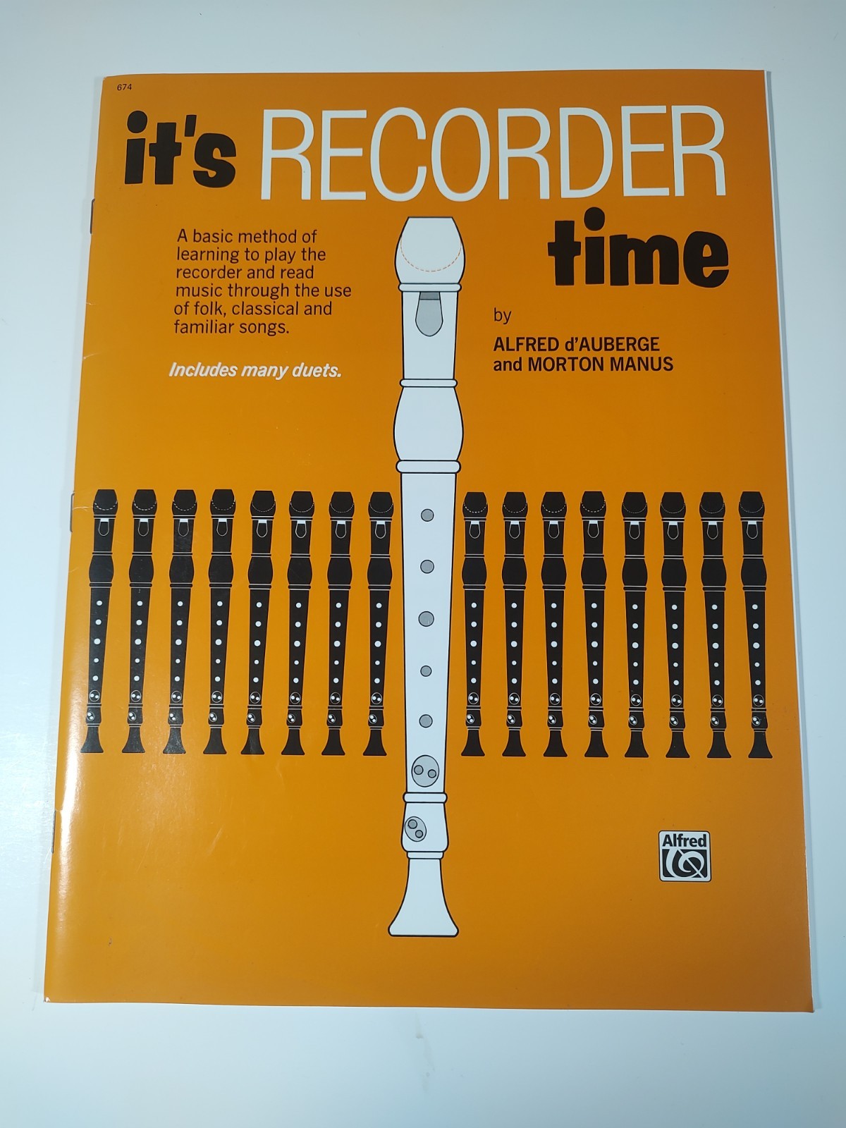 It’s Recorder Time – Paperback By Alfred d’Auberge – Like New
